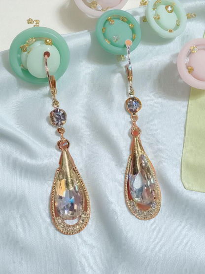 Timeless Tears Of Gaia - Korean Clear Crystal Teardrops