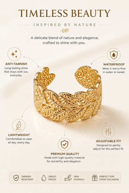 Aurelia Leaf Ring
