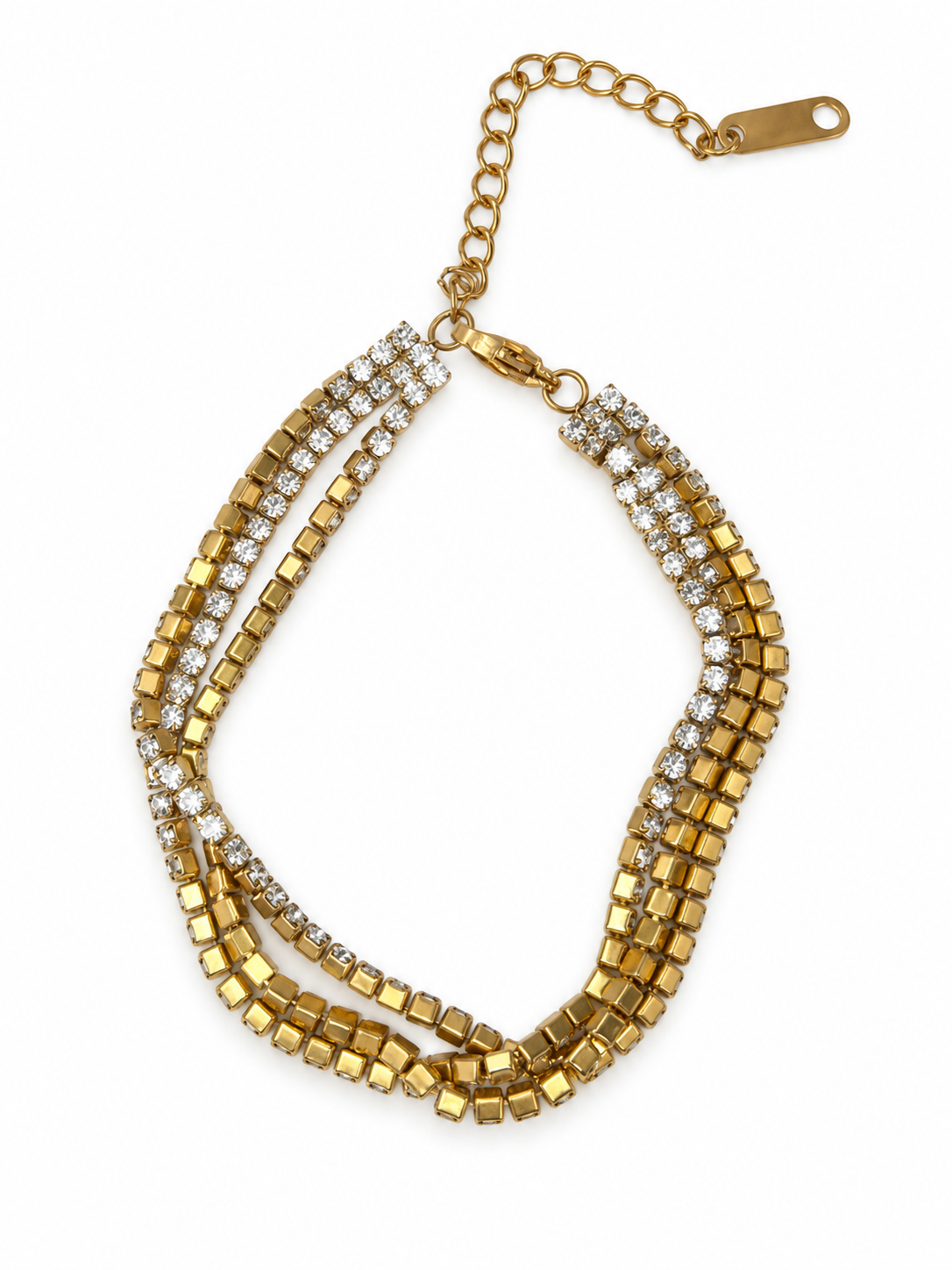 Triple-Strand Tennis Bracelet