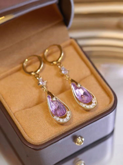Timeless Tears Of Gaia - Korean Amethyst Crytal Teardrops