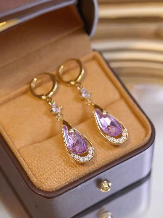 Timeless Tears Of Gaia - Korean Amethyst Crytal Teardrops