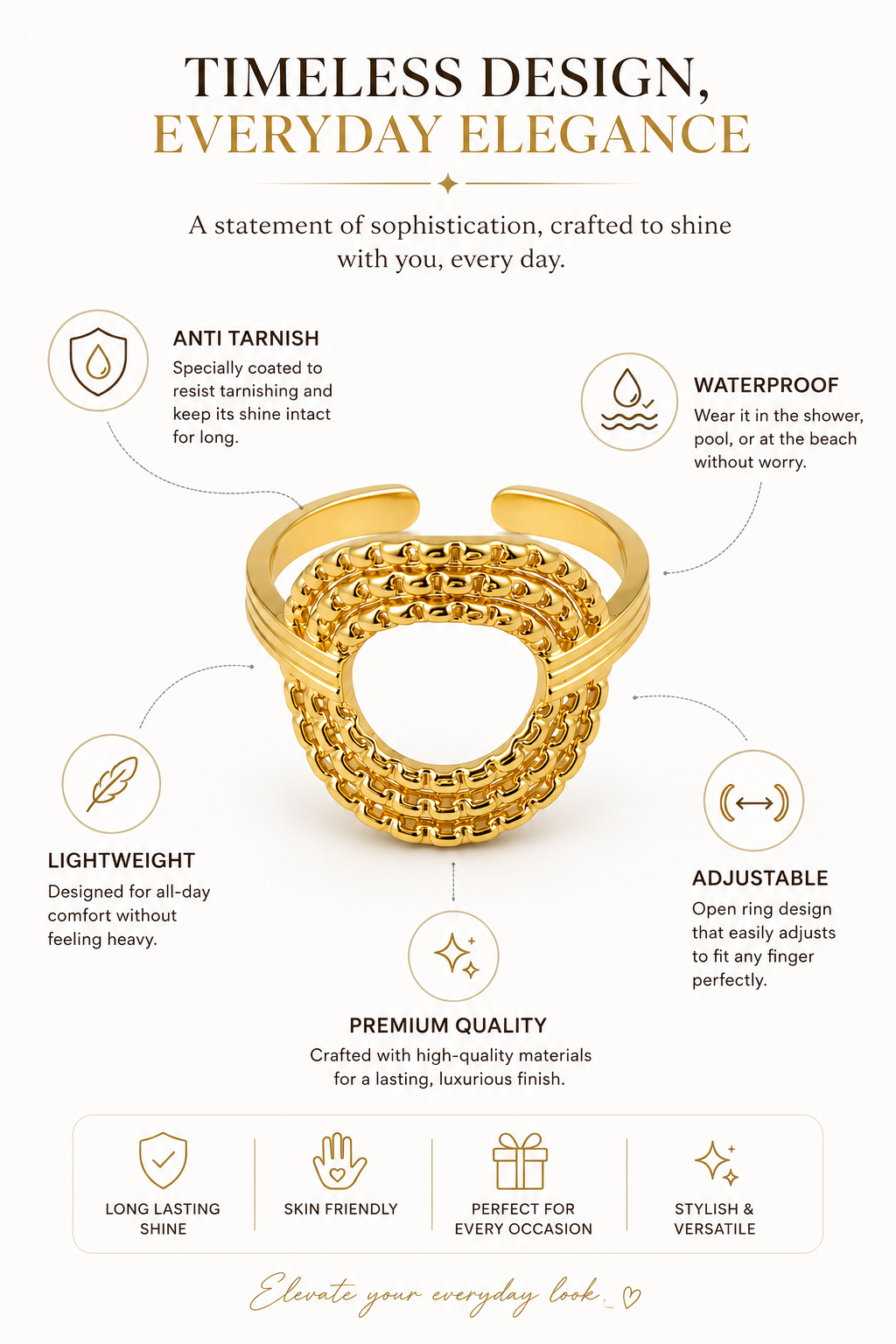 Regal Layer Ring