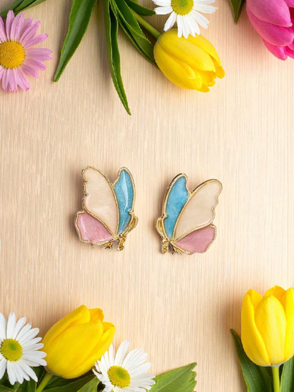 Most Trending Multi Colour Pop Pallete Butterfly Korean Studs