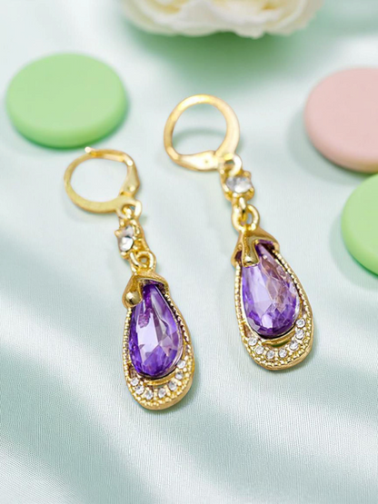 Timeless Tears Of Gaia - Korean Amethyst Crytal Teardrops