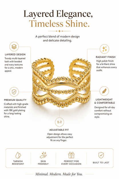 Grace Wave Ring