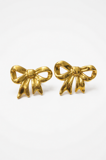 The Tied-Up Gold Drop Studs