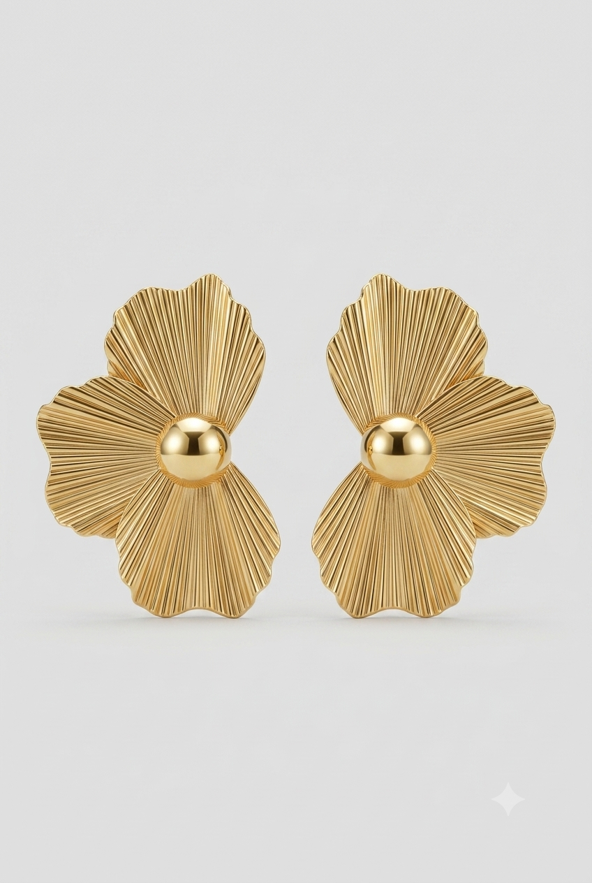 Flora Sculpted Bloom Earrings