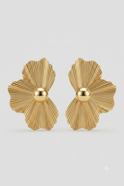 Flora Sculpted Bloom Earrings