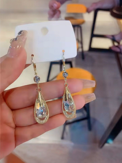 Timeless Tears Of Gaia - Korean Clear Crystal Teardrops