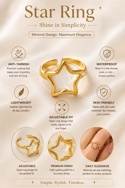 Luxe Star Ring