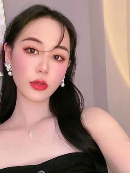 Butterfly Pearl Drops Trendy Korean Earrings