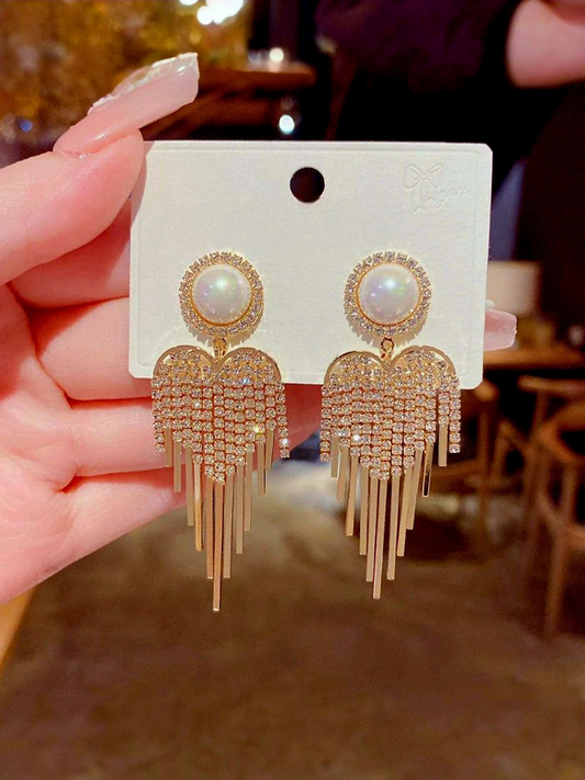 Falling In Love Statement Korean Earrings
