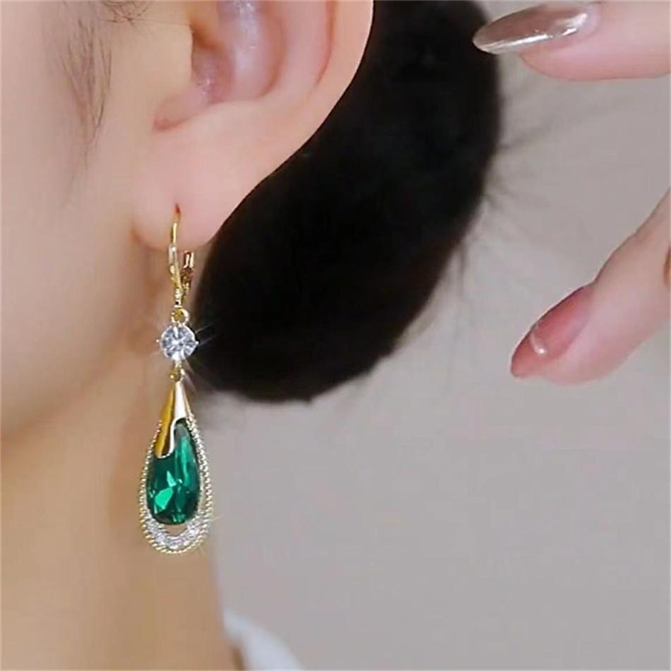 Timeless Tears Of Gaia - Korean Emarald  Crystal Teardrops