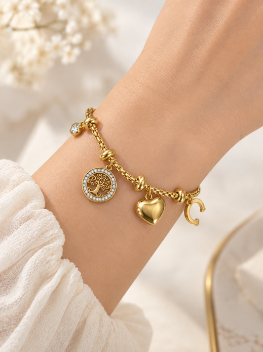 The Solstice Medallion Love & Luck Charm Bracelet